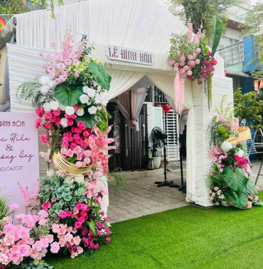 TRANG TRÍ CỔNG HOA CƯỚI BA TRI