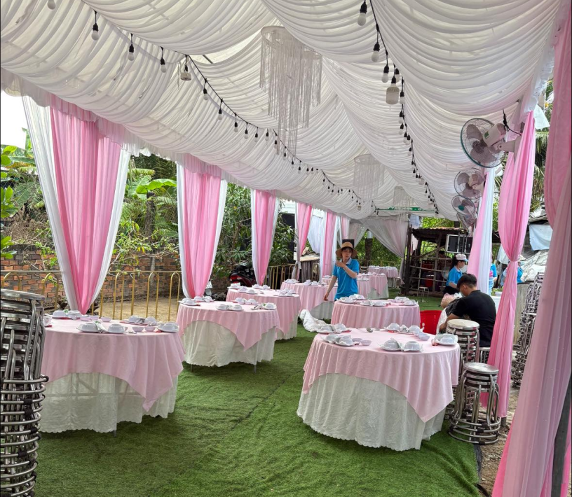 RẠP CƯỚI TONE HỒNG