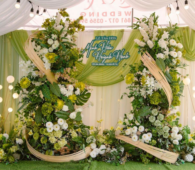 BACKDROP CHỤP ẢNH CƯỚI ĐẸP BA TRI