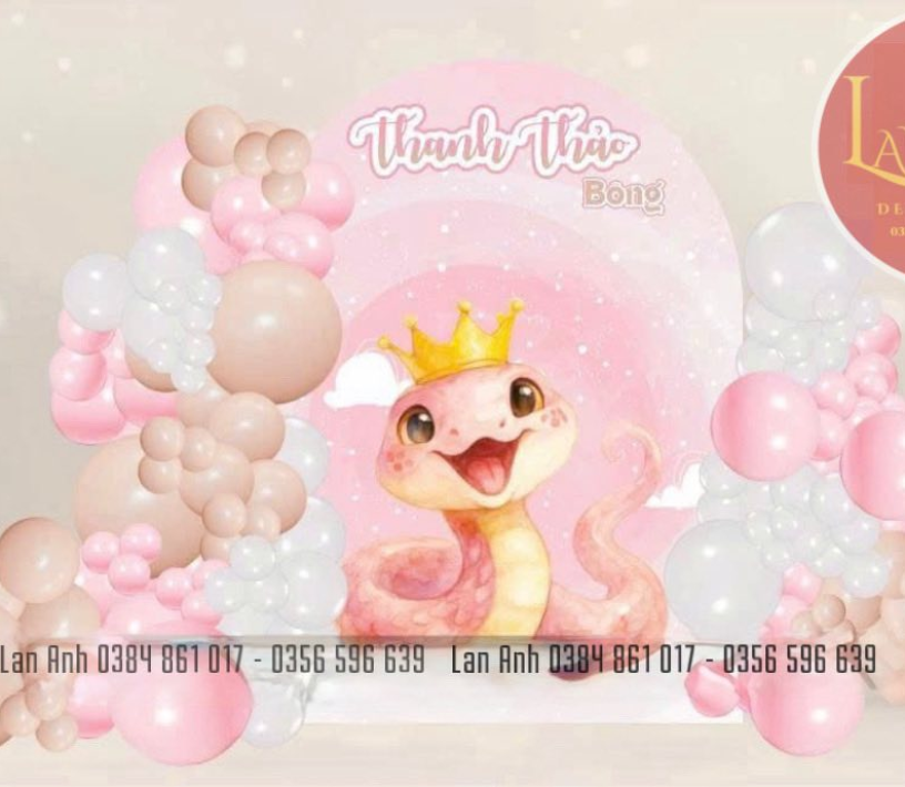 Trang trí tiệc thôi nôi tại gia cho bé