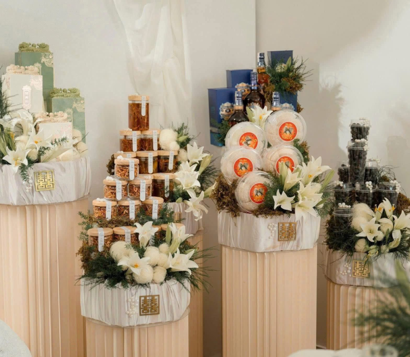NHẬN ĐẶT MÂM QUẢ CƯỚI BA TRI