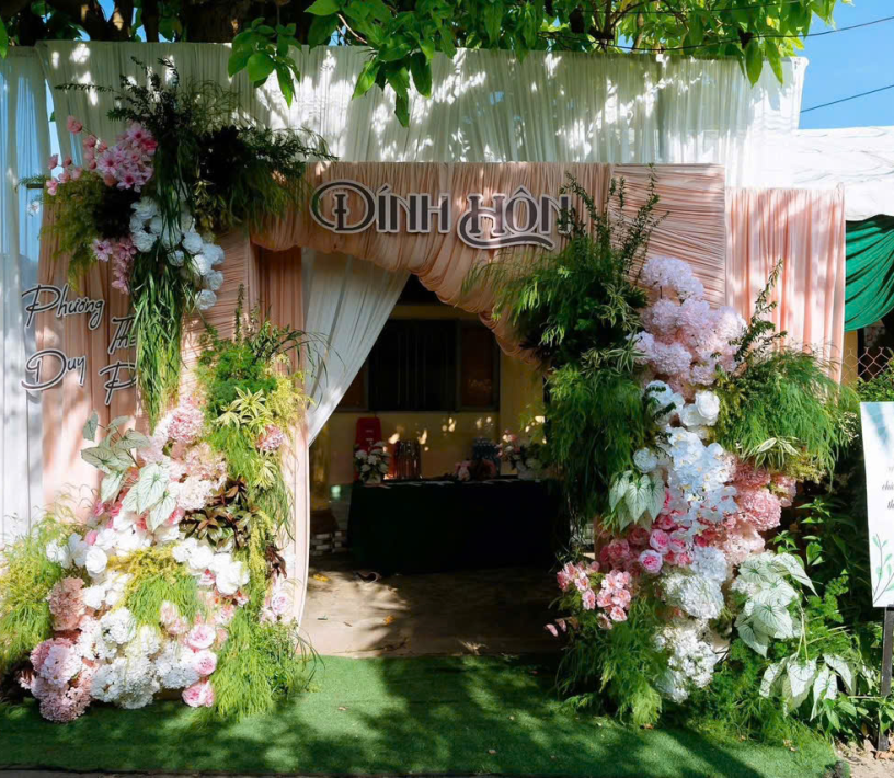 TRANG TRÍ CỔNG HOA ĐẸP