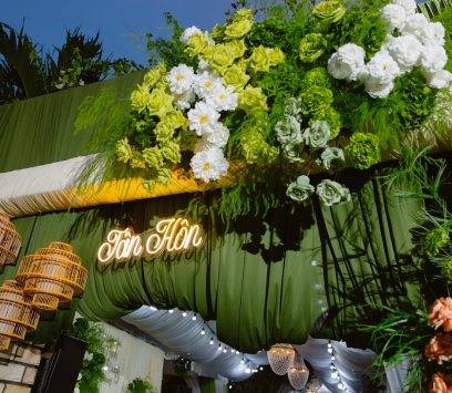 CỔNG HOA TƯƠI ĐẸP - TRANG TRÍ CƯỚI BA TRI