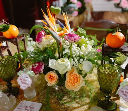 TRANG TRÍ GIA TIÊN ĐẸP BA TRI - TIỆC CƯỚI LAN ANH