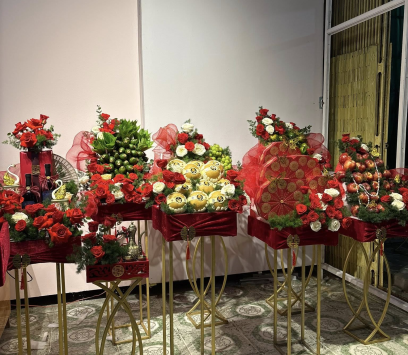 MÂM QUẢ CƯỚI HỎI BA TRI