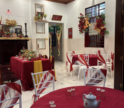 Trang trí gia tiên đẹp nhất Ba Tri