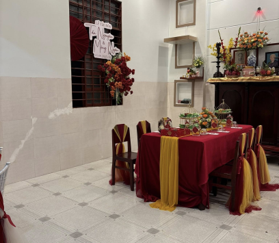 Trang trí gia tiên đẹp nhất Ba Tri