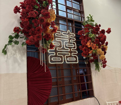 Trang trí gia tiên đẹp nhất Ba Tri