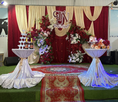 TRÓN GÓI CƯỚI TONE ĐỎ - TRANG TRÍ CƯỚI ĐẸP BA TRI