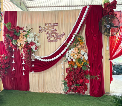 TRÓN GÓI CƯỚI TONE ĐỎ - TRANG TRÍ CƯỚI ĐẸP BA TRI