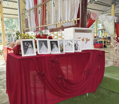 TRÓN GÓI CƯỚI TONE ĐỎ - TRANG TRÍ CƯỚI ĐẸP BA TRI