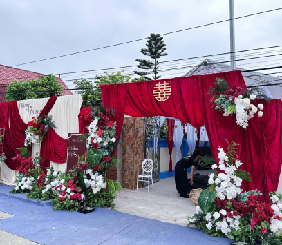 MẪU CỔNG CƯỚI MỚI TONE ĐỎ 