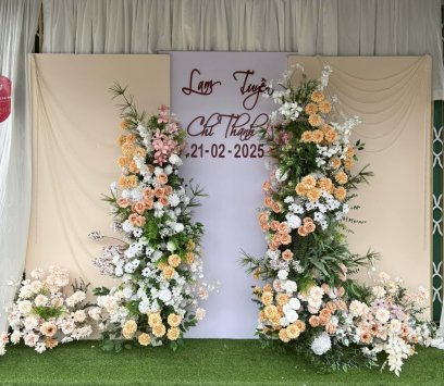 MẪU BACKDROP CƯỚI BA TRI
