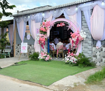 CỔNG HOA CƯỚI HỎI - TRẮNG HỒNG