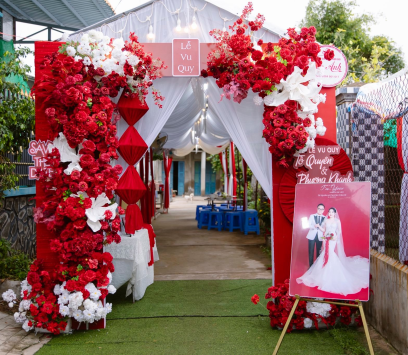 Trang trí Cổng, gia tiên trọn gói Ba Tri