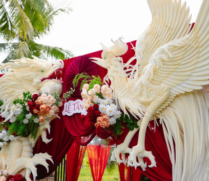 Cổng cưới rồng Phụng bằng Xốp
