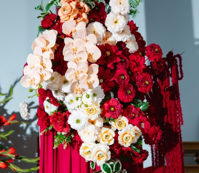 DECOR GIA TIÊN TONE ĐỎ TRUYỀN THỐNG