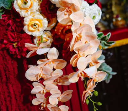 DECOR GIA TIÊN TONE ĐỎ TRUYỀN THỐNG