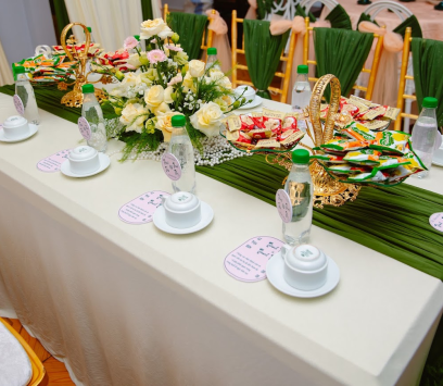 TRANG TRÍ GIA TIÊN TONE XANH HỒNG
