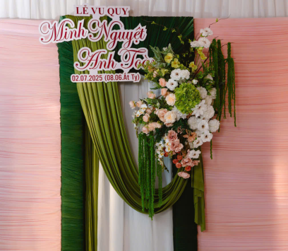 COMBO TIỆC CƯỚI TONE XANH HIỆN ĐẠI