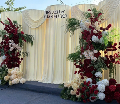 Thiết kế backdrop cưới đẹp
